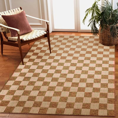 Roma Checkerboard Outdoor Area Rug