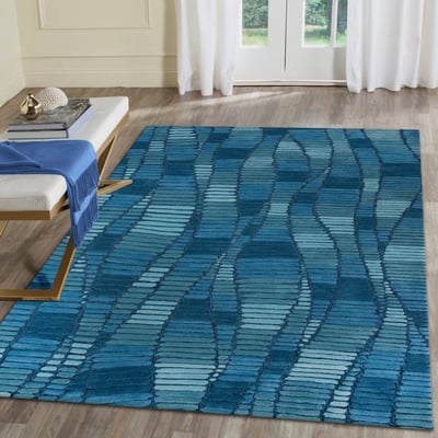 Beekman Ombre Stripe Wool Hand-Tufted Area Rug