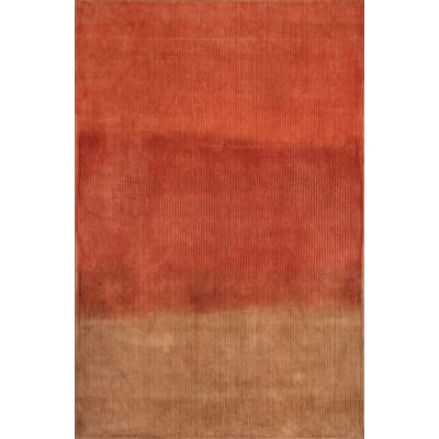 Como Tibetan Stripe Wool Hand-Tufted Area Rug