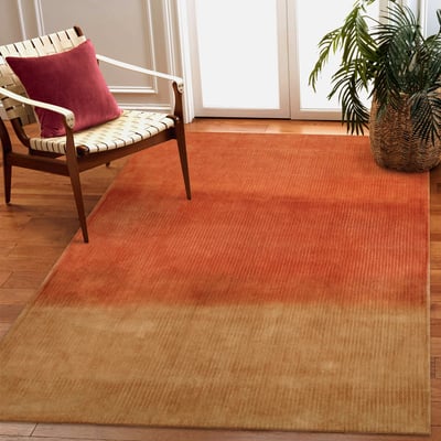 Como Tibetan Stripe Wool Hand-Tufted Area Rug