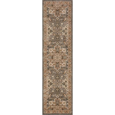 Euphoria Rhodes Ash Grey/Brown/Black Area Rug