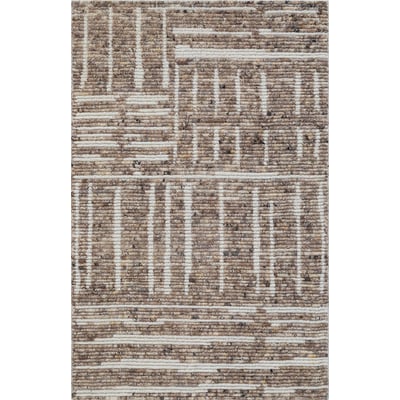 Atlas Azizi Brown Wool Hand-Knotted Area Rug