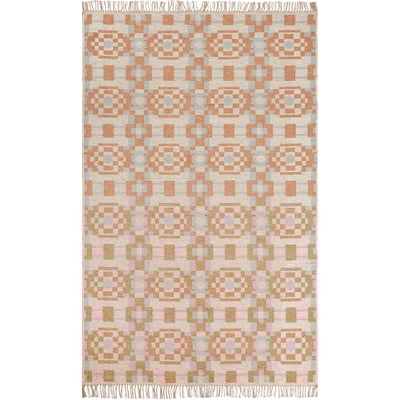 Aurora Anders Orange Wool Handmade Area Rug