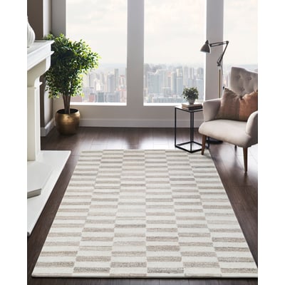 Dunes Steps Neutral Wool Hand-Tufted Area Rug