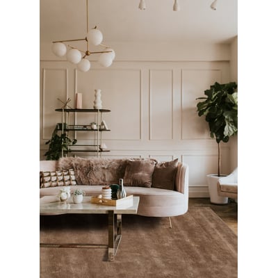 Hue Solid Jute Hand-Tufted Area Rug