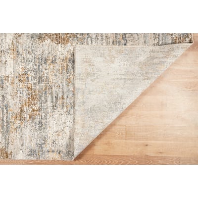 Impressions Abstract Blue Area Rug