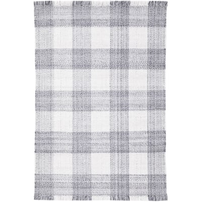 Layla Gingham Handmade Outdoor Area Rug