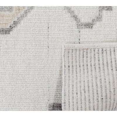 Leah Karabagh Grey Wool Handwoven Area Rug