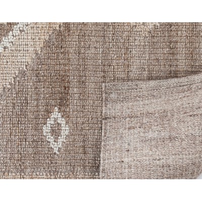 Leah Noah Coffee Wool Handwoven Area Rug