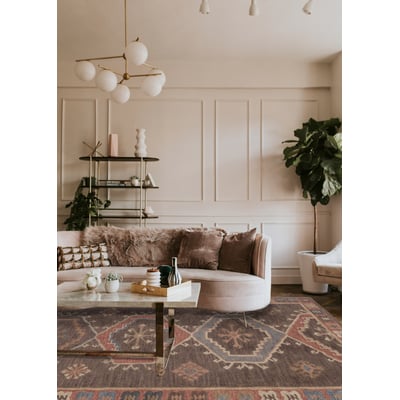 Noble Dusk Brown Wool Hand-Tufted Area Rug