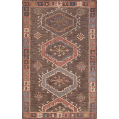 Noble Dusk Brown Wool Hand-Tufted Area Rug