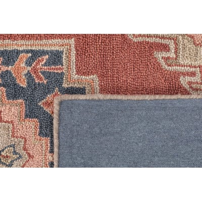 Noble Sarah Red Wool Hand-Tufted Area Rug