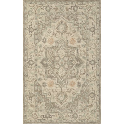 Reminisce Versailles Neutral Wool Hand-Tufted Area Rug