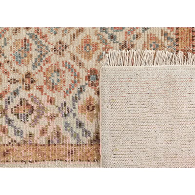 Palace Trellis Beige Wool Hand-Knotted Area Rug