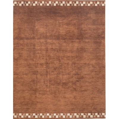 Reverie Nora Rust Wool Hand-Tufted Area Rug