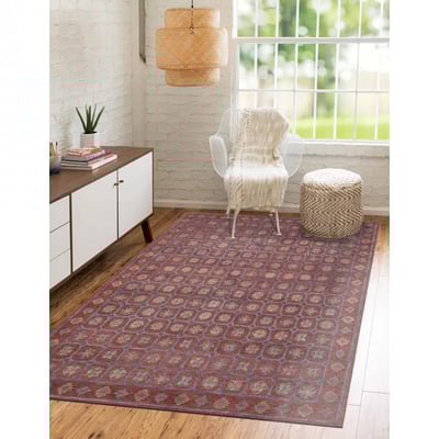 Reverie Echo Deep Red Wool Hand-Tufted Area Rug