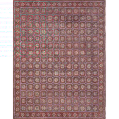 Reverie Echo Deep Red Wool Hand-Tufted Area Rug