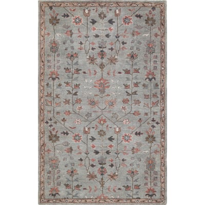Timeless Siba Teal Wool Hand-Tufted Area Rug