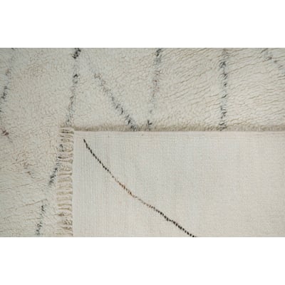Turin Costero Ivory Wool/Cotton Hand-Tufted Machine-Washable Area Rug