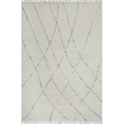 Turin Costero Ivory Wool/Cotton Hand-Tufted Machine-Washable Area Rug