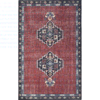 Tuscany Eza Red Wool Hand-Knotted Area Rug