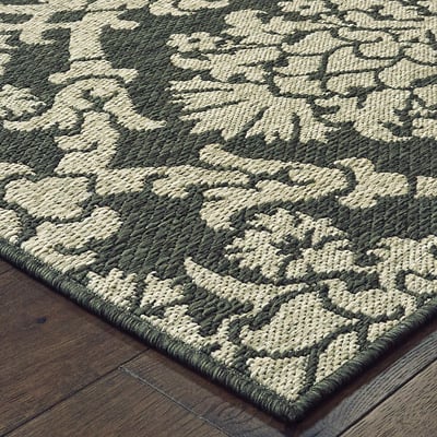 Latitude 8020 Grey/Charcoal Outdoor Area Rug