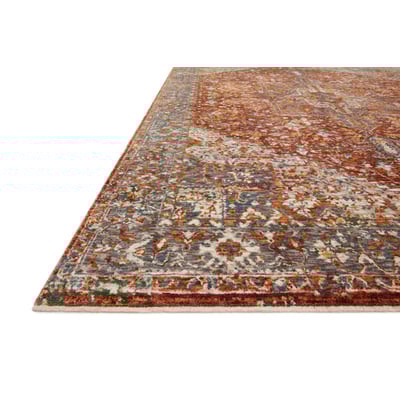 Lourdes LOU-02 Rust Area Rug