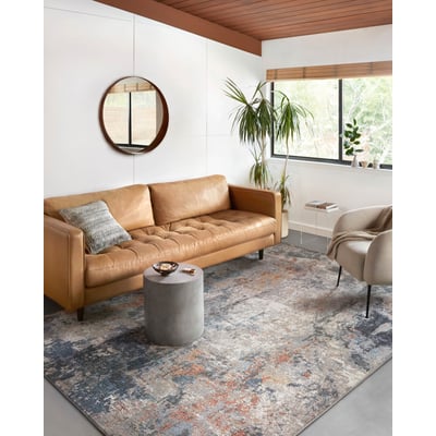 Maeve MAE-01 Silver/Apricot Area Rug