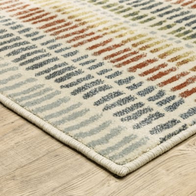 Branson BR-06 Ivory/Blue Area Rug