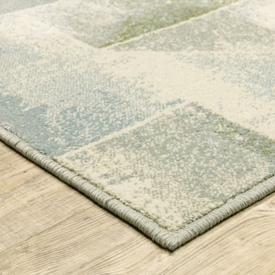 Branson BR-10 Blue/Green Area Rug