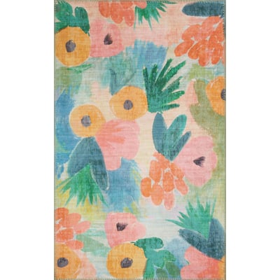 Meadow Clementine (MEA-02) Multicolor Printed Area Rug