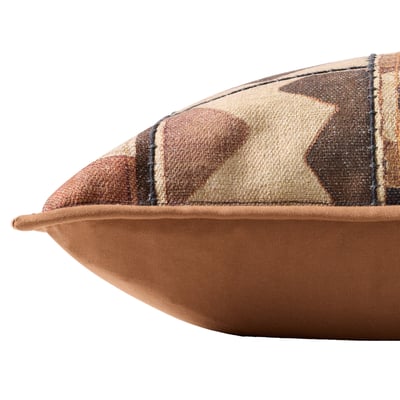 PLL-0177 Pillow Tan/Grey Cotton