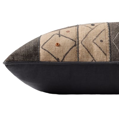 PLL-0181 Pillow Tan/Grey/Beige Cotton