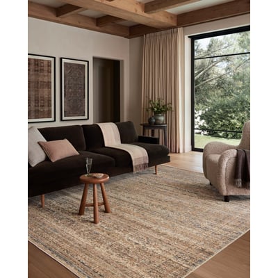 Molly MOL-01 Natural/Denim Area Rug