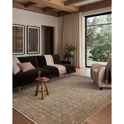 Molly MOL-02 Denim/Gold Area Rug