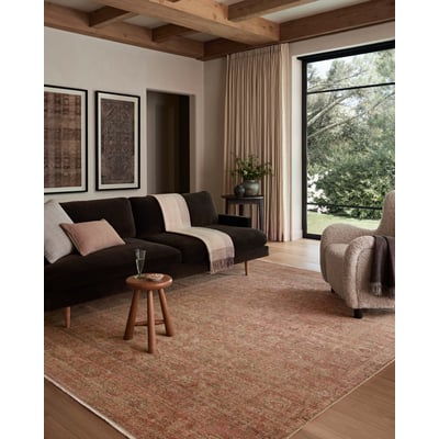 Molly MOL-09 Brick/Bark Area Rug