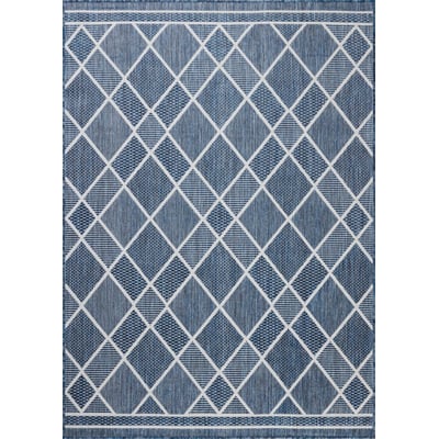 Easton ESN-08 Ivory/Denim Outdoor Area Rug