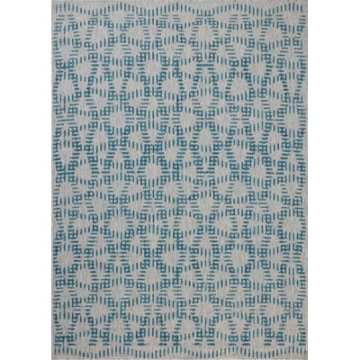Easton ESN-10 Fog/Teal Outdoor Area Rug