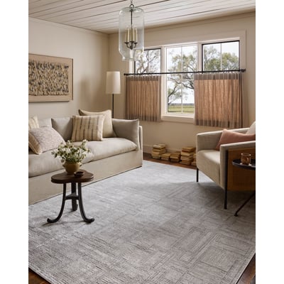 Hollis HOL-01 Grey/Ivory Area Rug