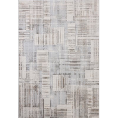Hollis HOL-02 Pebble/Ivory Area Rug