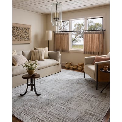 Hollis HOL-02 Pebble/Ivory Area Rug