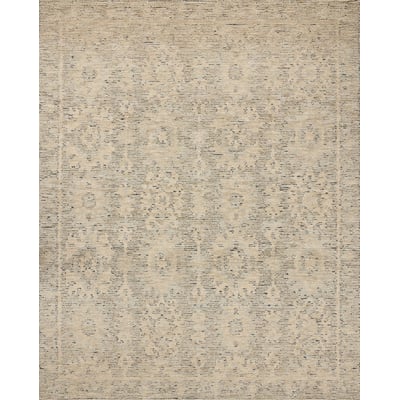 Penny PEN-03 Blue/Natural Wool Hand-Tufted Area Rug