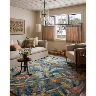 Tilly TIL-05 Green/Blue/Yellow Wool Hand-Tufted Area Rug