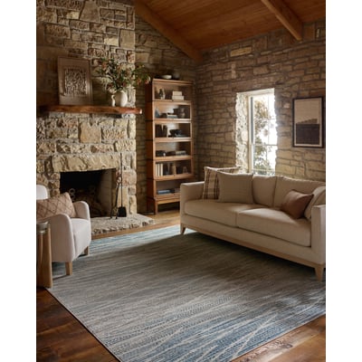 Townes TOW-07 Natural/Sky Area Rug