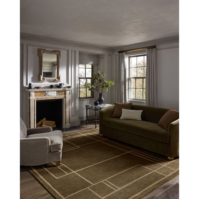 Barrow BAR-01 Olive/Natural Wool Hand-Tufted Area Rug
