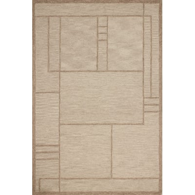 Barrow BAR-04 Beige/Taupe Wool Hand-Tufted Area Rug