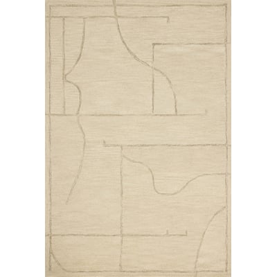 Barrow BAR-05 Ivory/Taupe Wool Hand-Tufted Area Rug