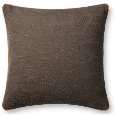 Leroy Pillow PJBR0004 Brown Cotton