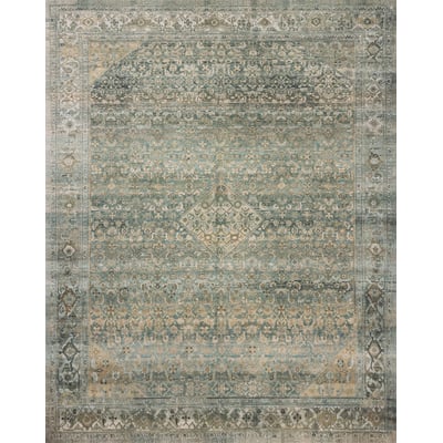 Wimberly WYM-03 Lagoon/Wheat Hand-Tufted Printed Area Rug