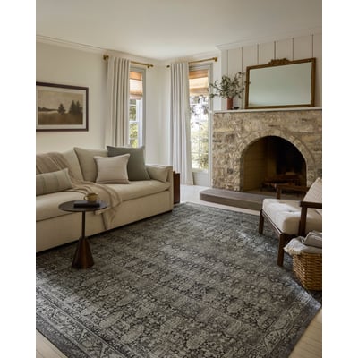 Wimberly WYM-04 Granite/Cream Hand-Tufted Printed Area Rug